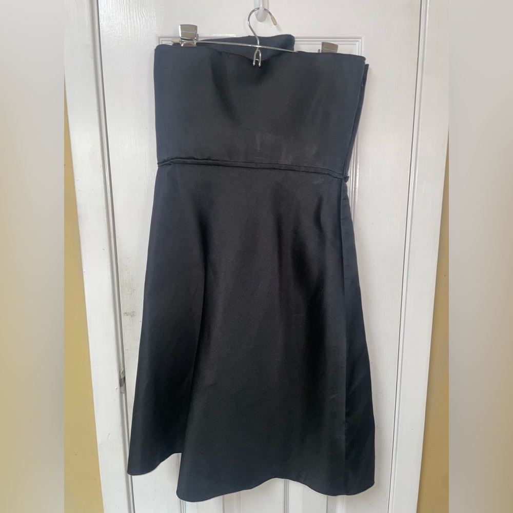 Max Mara Italy Pianoforte Dress 8 Black Cocktail Party Black Tie Silk Prom - Picture 5 of 15